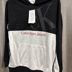 Calvin Klein Jeans Black and White Sweaters Casual Knitwear